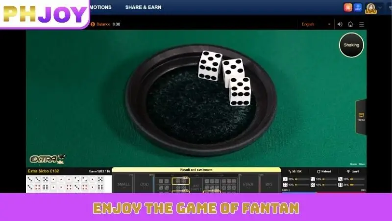 Enjoy the game of Fantan