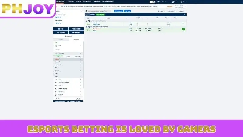 Esports betting is loved by gamers