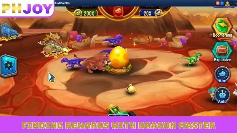 Finding rewards with dragon master