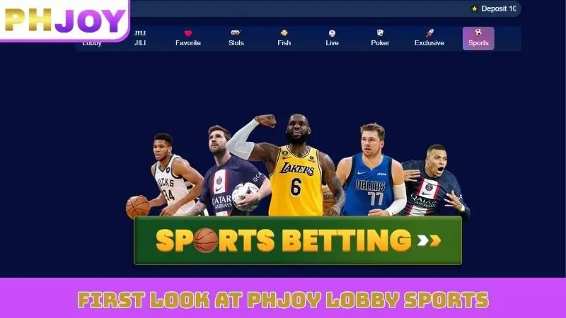 First look at PHJOY lobby sports