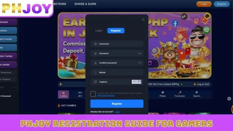 PHJOY registration guide for gamers