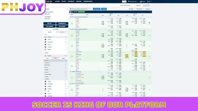 Soccer is king of our platform