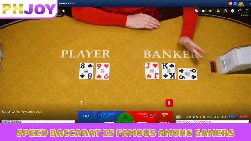 Speed baccarat is famous among gamers