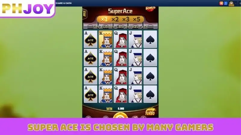 Super Ace is chosen by many gamers