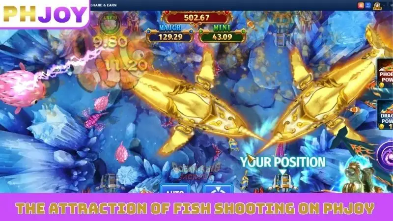 The attraction of fish shooting on PHJOY 