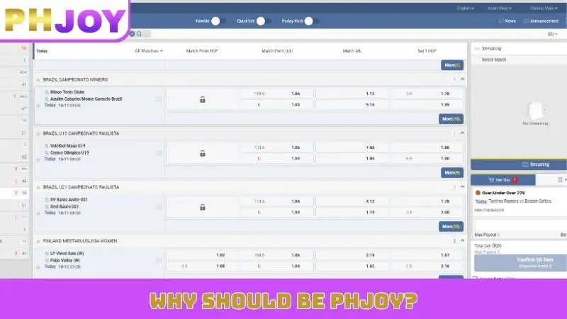 Why should be PHJOY?