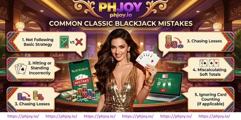 Common Classic Blackjack Mistakes